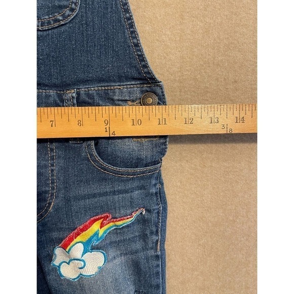 Roebuck & Co Overalls Girl's 7 Blue Denim Adjustable Straps - Picture 4 of 9